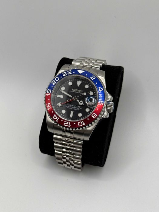 Zegarek Seiko Mod Pepsi GMT Master Jubilee