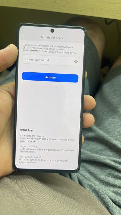 Разблокировка MIAccount FRP