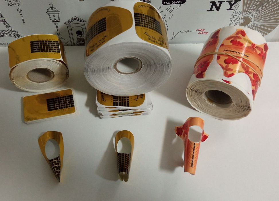 Moldes adesivos unhas gel ou acrílico 747 unid