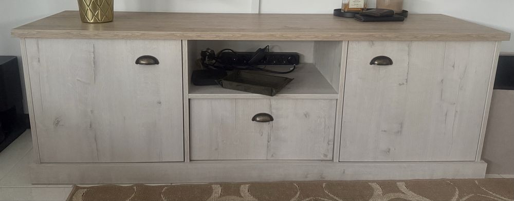 Conjunto Sala: Movel TV + Mesa Jantar + Prateira