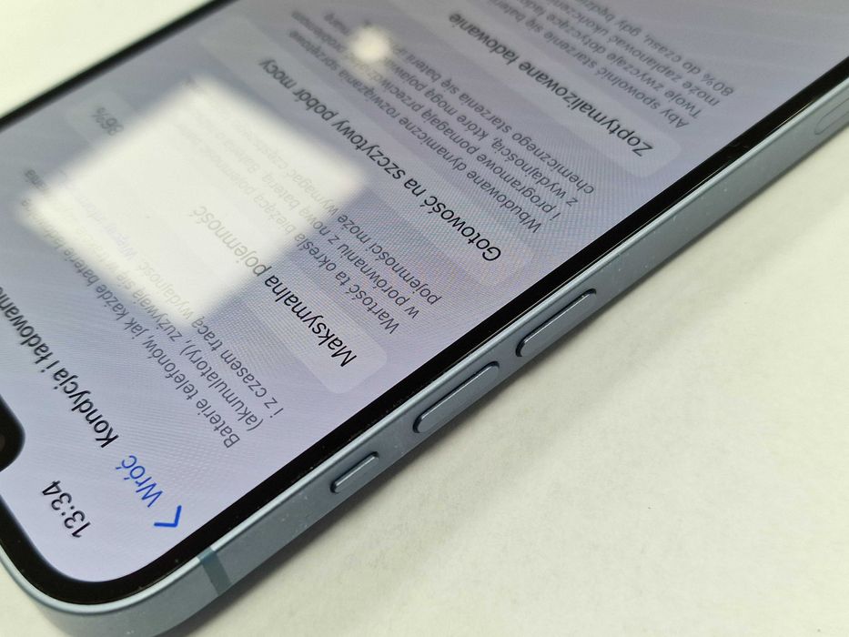 Iphone 14 128GB/ Blue/ Niebieski/ BAT 86%/ Grade A- + ładowarka