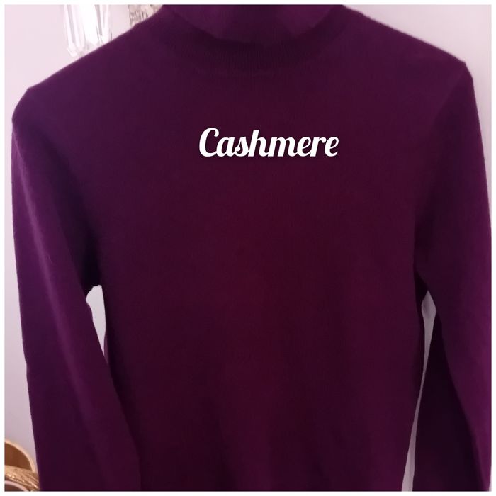 Golf z wełny cashmere