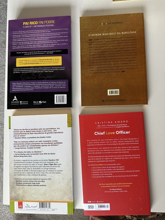 4 livros finanças/ mindset