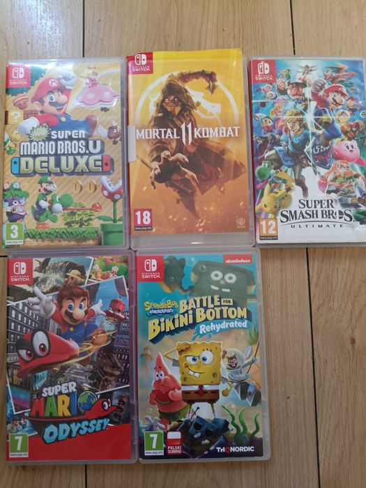 Sprzedam używane gry Nintendo switch w dobrym stanie