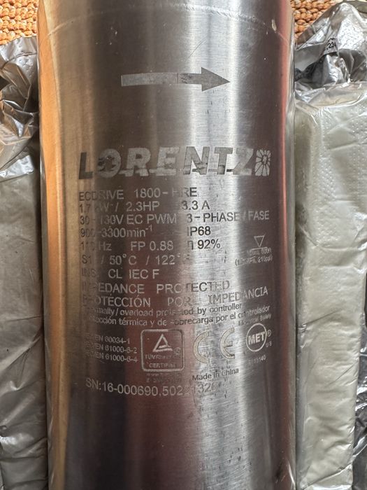 Bomba Solar Submersível Lorentz