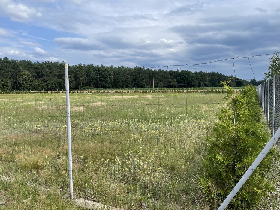Działka budowlana Lisak 1700m. 100m od lasu. Prąd i woda przy dział