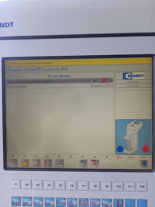 Okleiniarka Brandt KDF 530C, KDF 550C, KDF 650C itp !! Język Polski !!