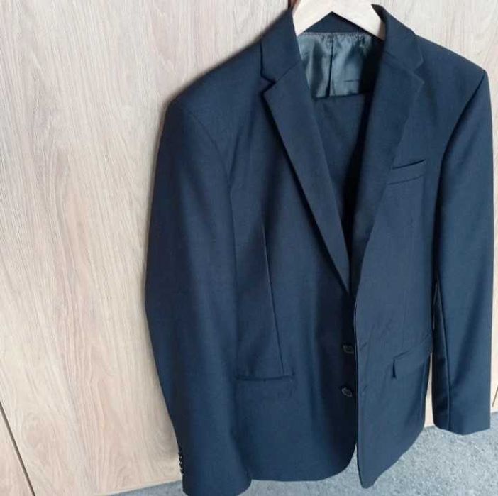 Garnitur Męski Sako 42 Grafitowy
