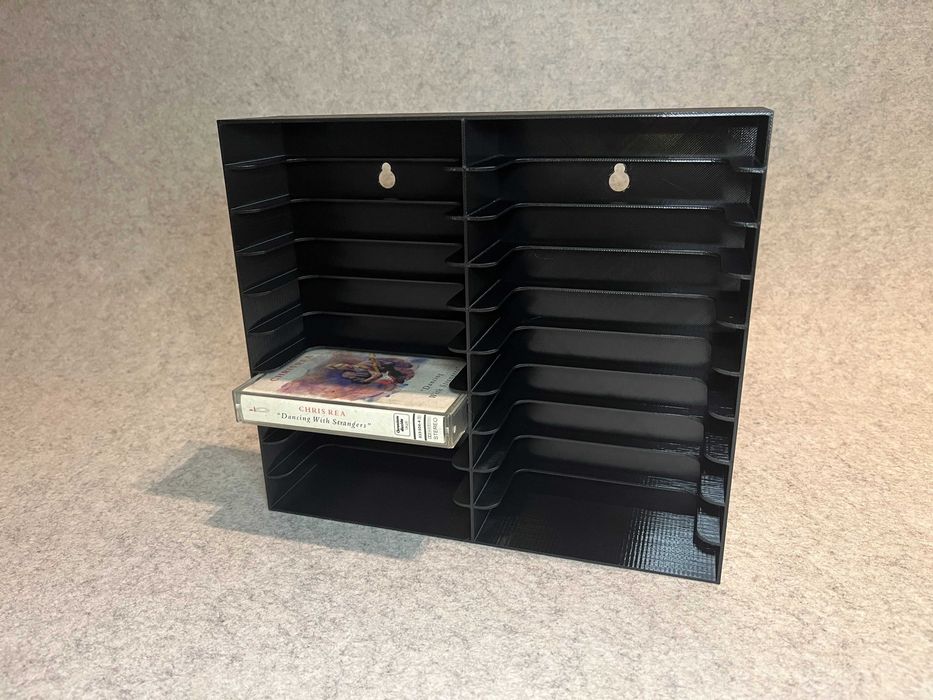Wieszak ścienny na 20 kaset magnetofonowych