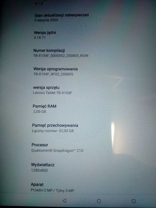 Tablet Lenovo TB-X104F 2/32GB stan idealny