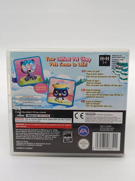 littlest petshop winter nintendo ds pudełkowa
