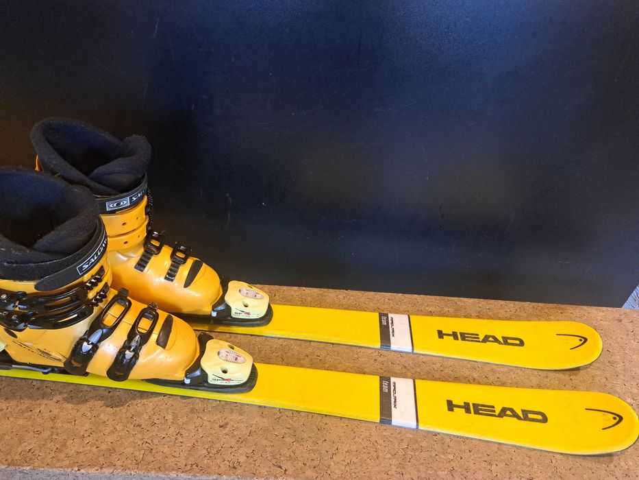 komplet narty Head Team 137 cm 140 + buty Salomon 38