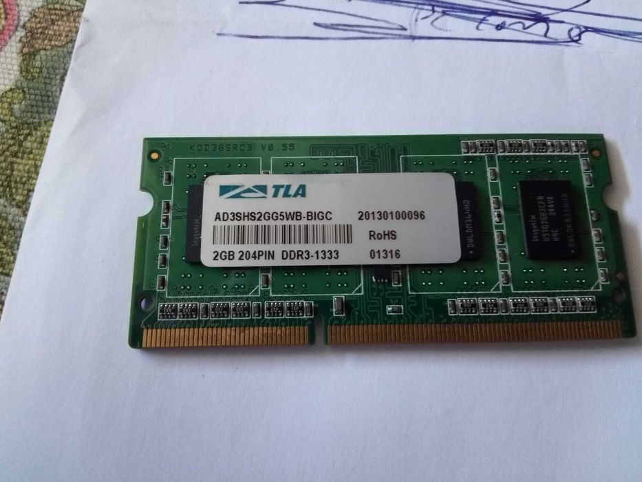 Memorias ram 2gb, pc portátil ddr3 -1333