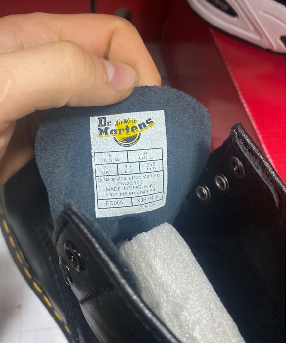 Ботинки Dr. Martens 1460 Black Smooth 36-46