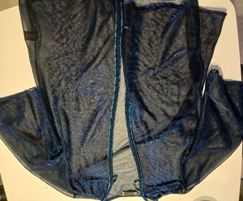 Joanna hope kardigan narzutka sylwester karnawał czarna niebieska