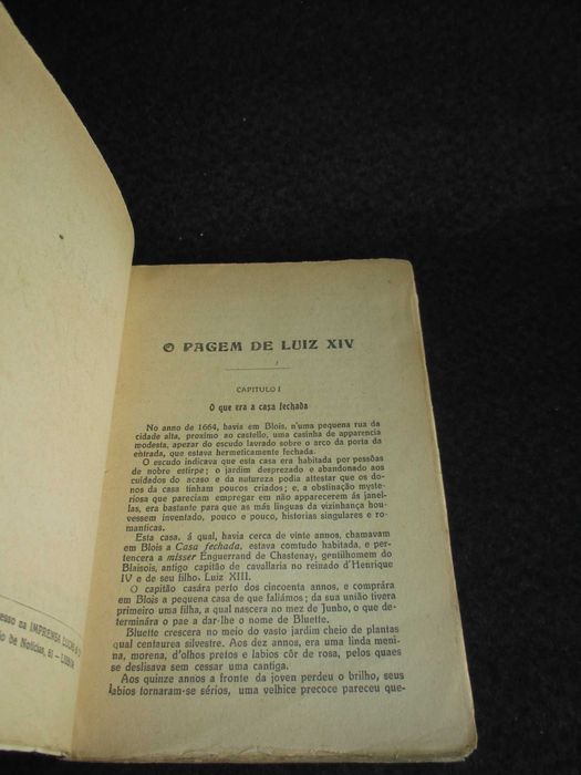 Livro O Pagem de Luis XIV Ponson Du Terrail