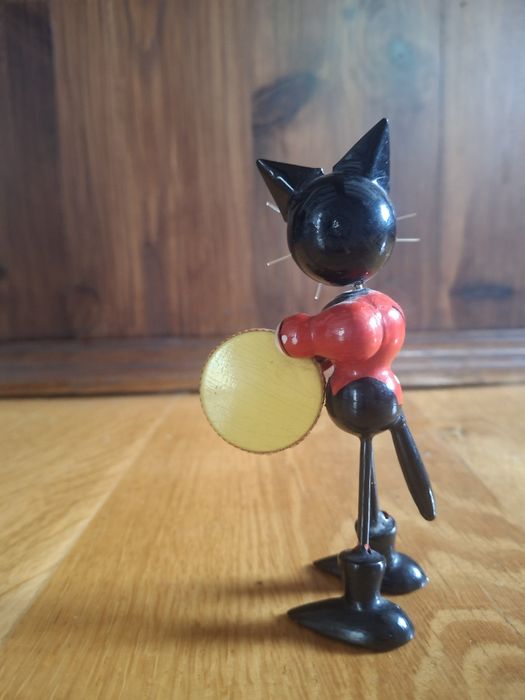 Koty figurki vintage z lat 80 PRL