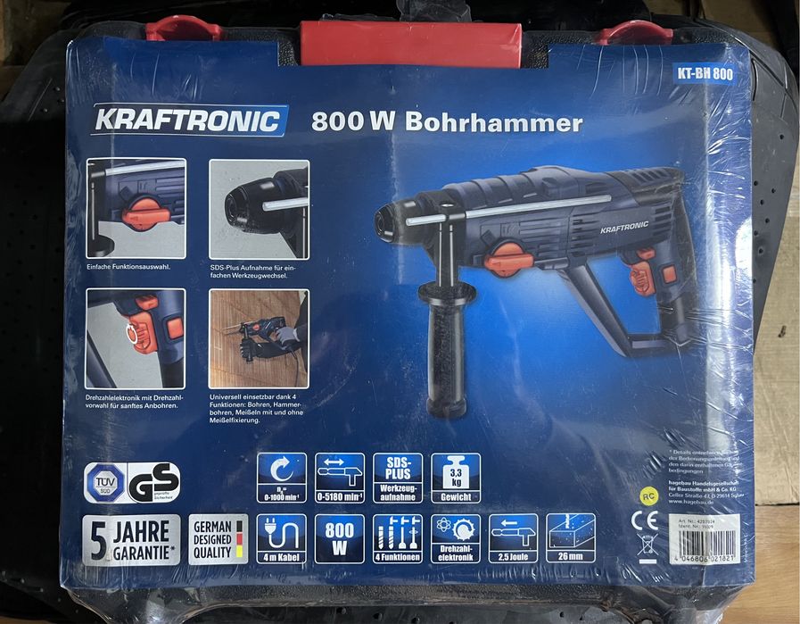 Перфоратор Kraftronic 800 W из Германии