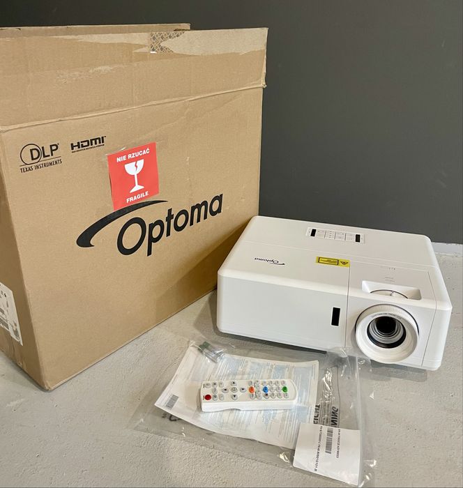 Projektor laserowy OPTOMA ZH403, Full HD rok 2023, mały przebieg, FVAT