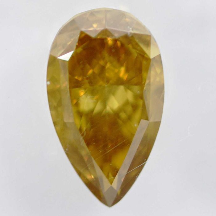 Diamante Natural 0.63ct Fancy Orangy Yellow - Certificado IGI