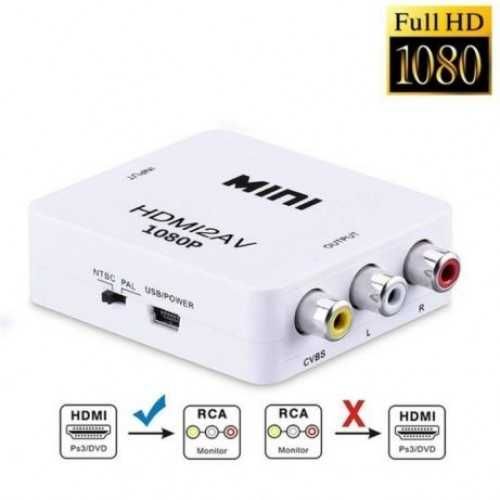 Адаптер HDMI to AV (RCA) (переходник, конвертер, 720p/1080p переходник