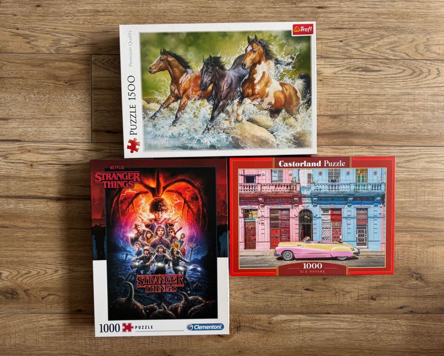 Puzzle 1000 elementów i puzzle 3D