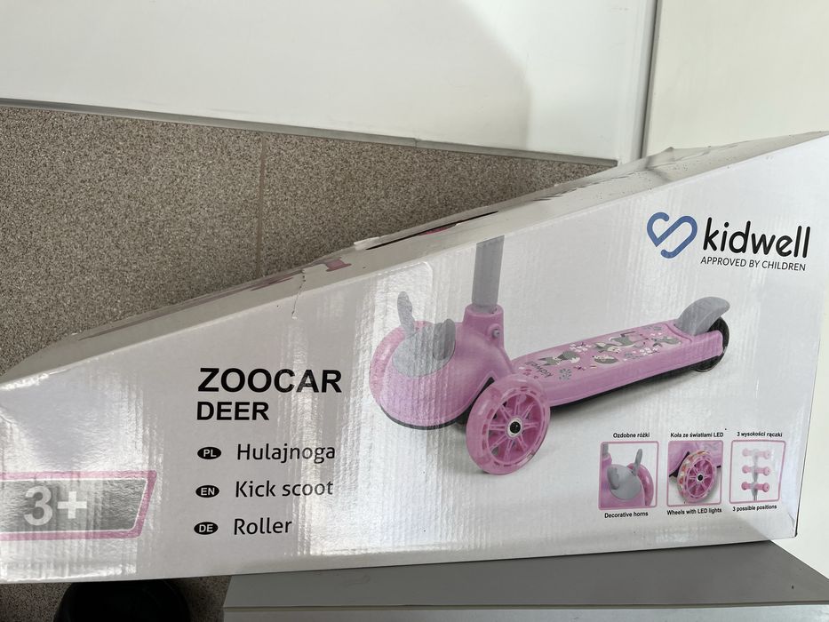 Hulajnoga kidwell świecą koła
