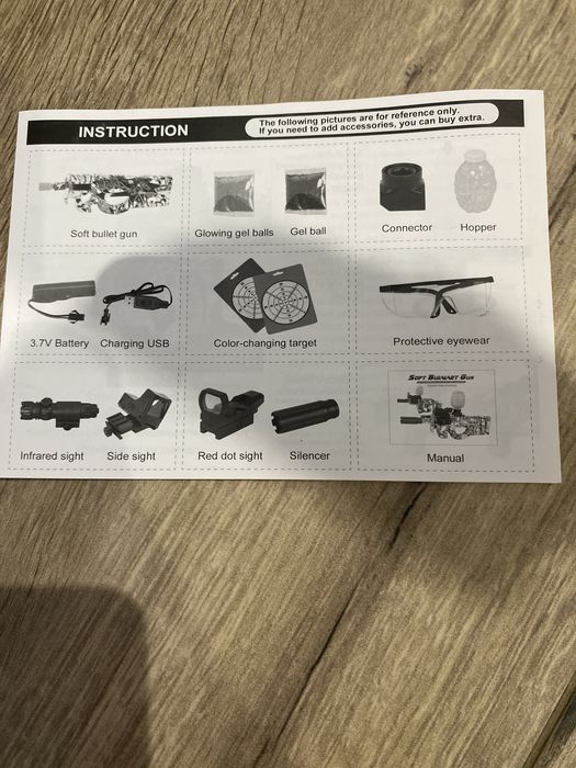 Орбіз ган, повна комплектація