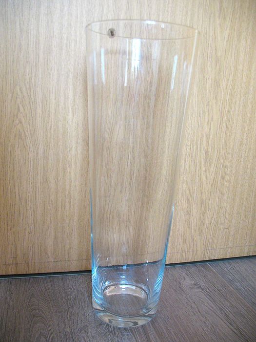 Wazon - flakon szklany duży 48 cm - Ręczna robota