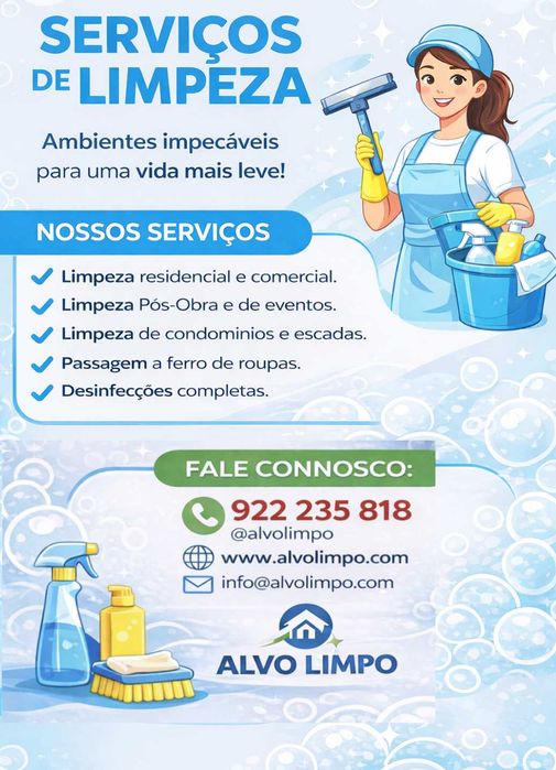 Seviço de limpeza Domestica Costa da Caparica, Charneca e Sobreda