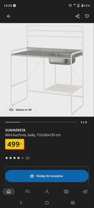 Mini kuchnia akneks kuchenny że zlewem  kuchnia budowlana