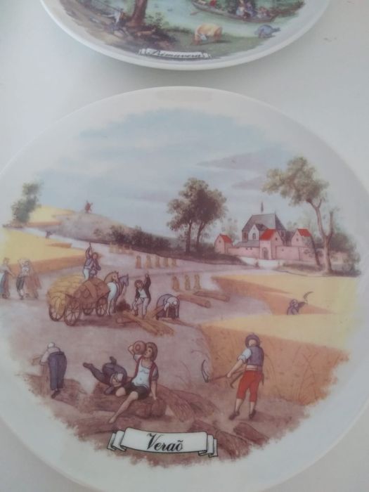 Conjunto Loucilis: pratos decorativos 4 estações