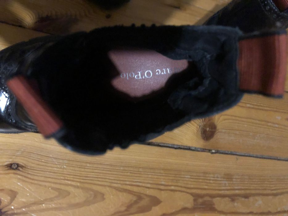 Marc O'Polo buty botki sztyblety na platformie za kostkę 39- 25,5cm