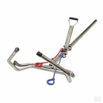 Urządzenie porodowe ze zmiennym lub stałym naciągiem. Wycielacz