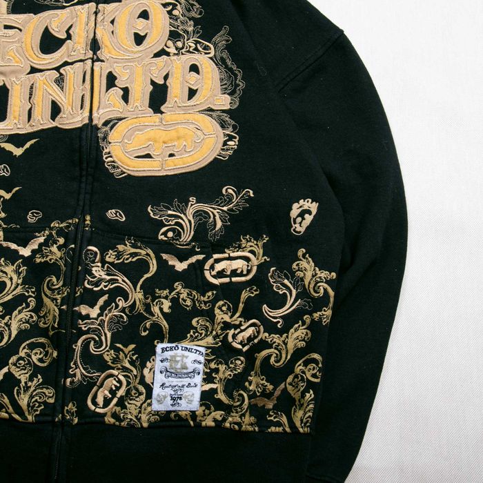 Ecko Unltd y2k baggy overprint bluza rozpinana M