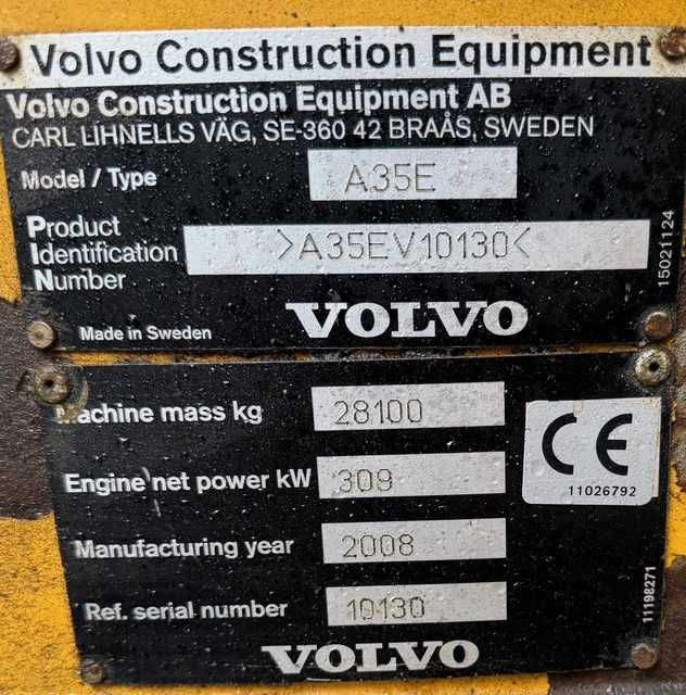 Wozidło Volvo A35E - Nowe Opony!!