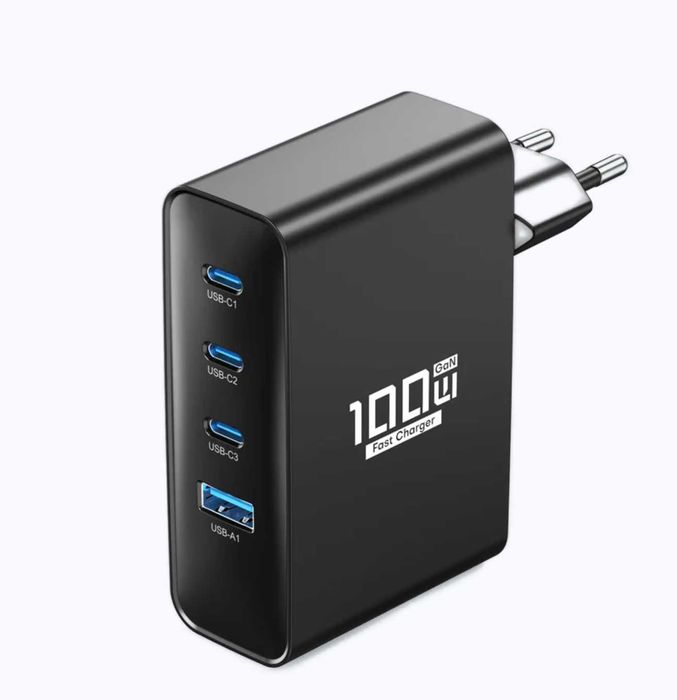 Мережевий зарядний пристрій Asometech GaN 100W