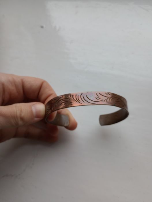 Bransoletka miedziana, z miedzi