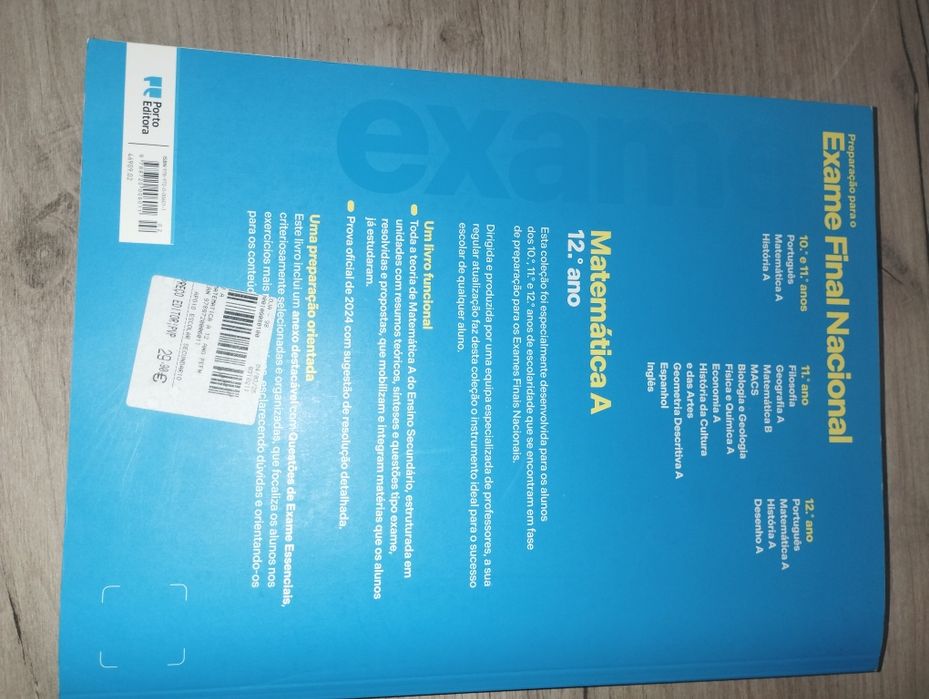 Livro preparação para exame nacional Matemática 12