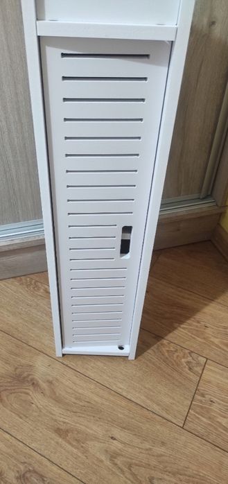 Regał łazienkowy słupek szafka ażurowa na chusteczki papier 80 cm