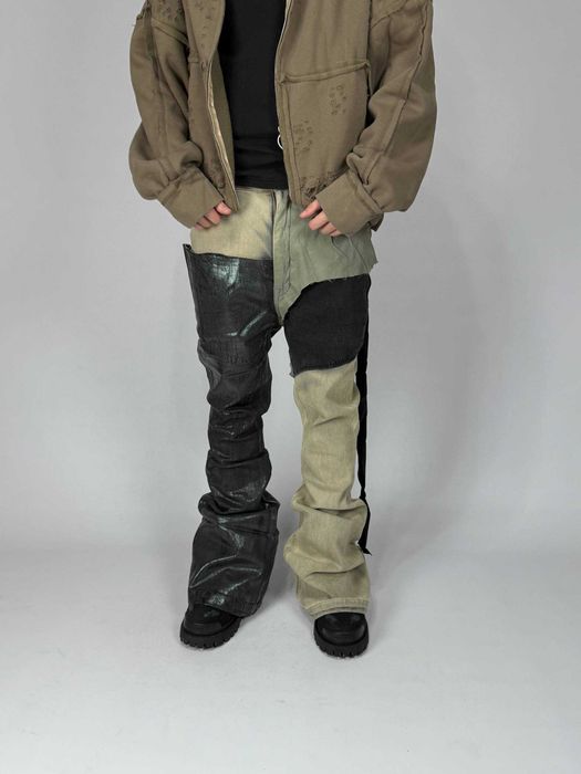 Rick Owens DRKSHDW bolan banana cut клеш джинси штани восковані S M L