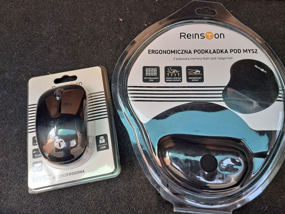 Podkładka + mysz Reinston . Nowe .