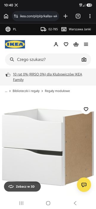 Ikea kallax regał szuflady drzwiczki 2 szt.