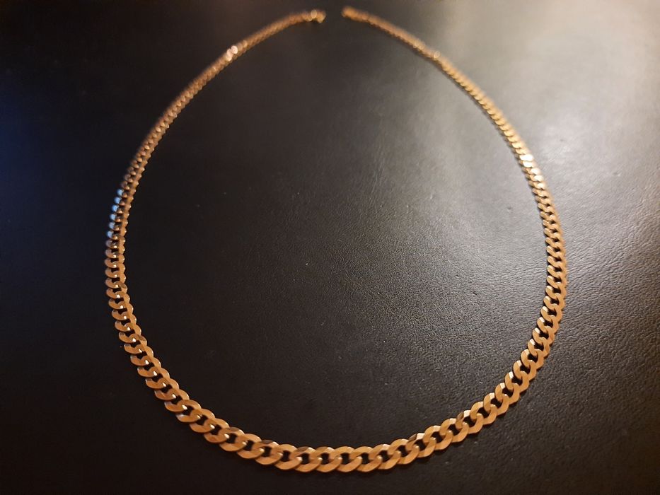 Złoty łańcuszek próby 375 łańcuszek splot pancerka ŁAŃCUCH 50cm!!!