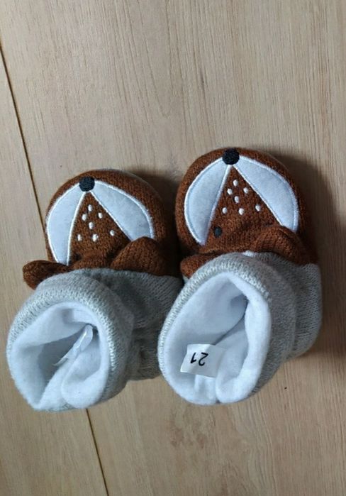 Kapcie chłopięce lisek r.21