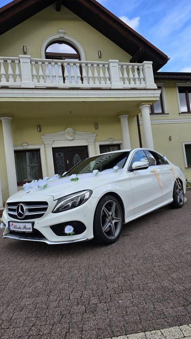 Biały Mercedes do ślubu 350 zł
