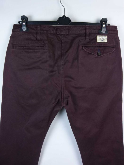 Paul Smith spodnie chinosy bawełna burgund / 34
