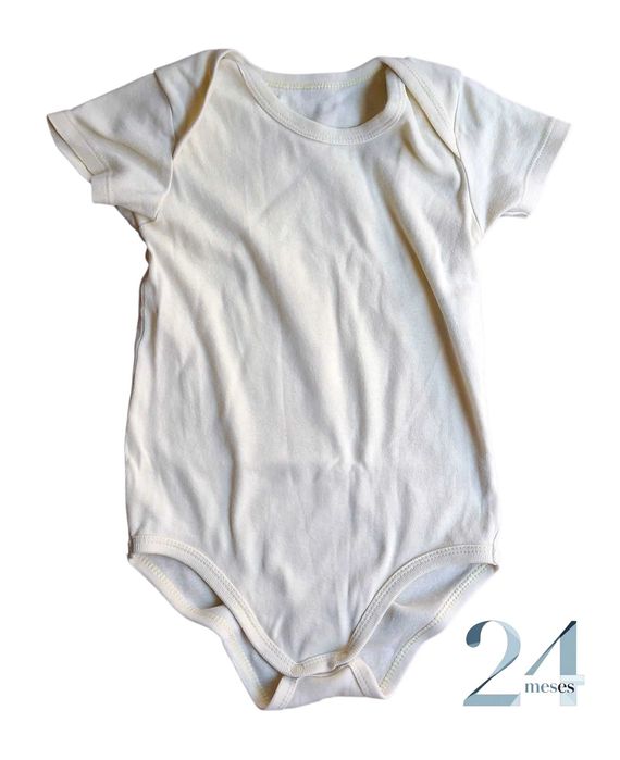 Body Amarelo Liso Kiabi 24 meses