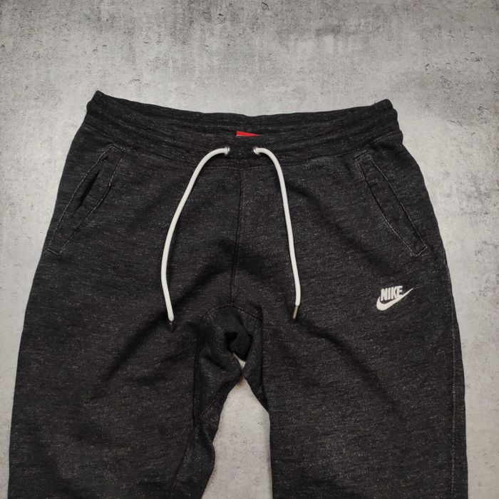 MĘSKIE Spodnie Dresy Sportowe Szare Nike Haft Logo Casual Active GYM