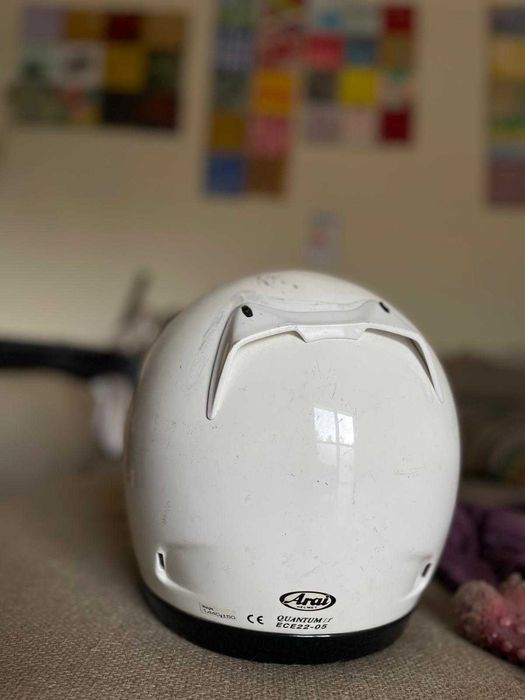 Capacete Arai Branco como novo